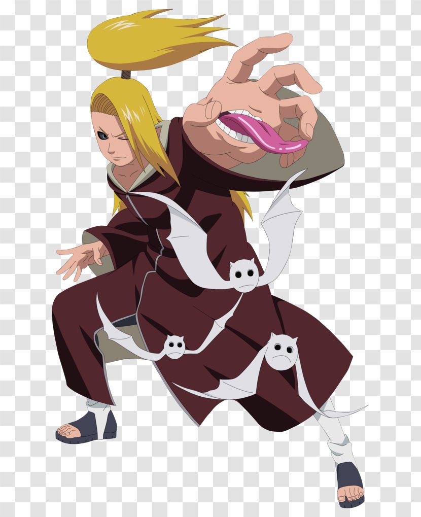 Deidara Choji Akimichi Sakura Haruno Hidan Karin - Silhouette - Naruto Transparent PNG