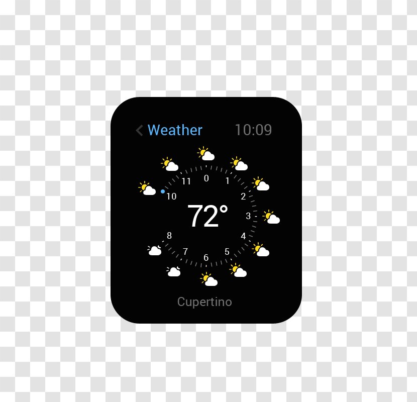 Apple Watch Series 3 Mobile App Keynote - Smartphone - Phone Weather Page Transparent PNG