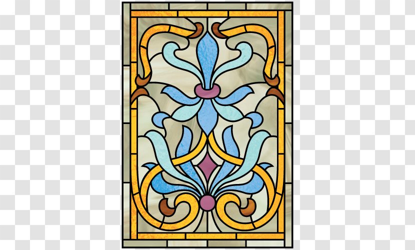 Art Nouveau Coloring Book Stained Glass Transparent PNG
