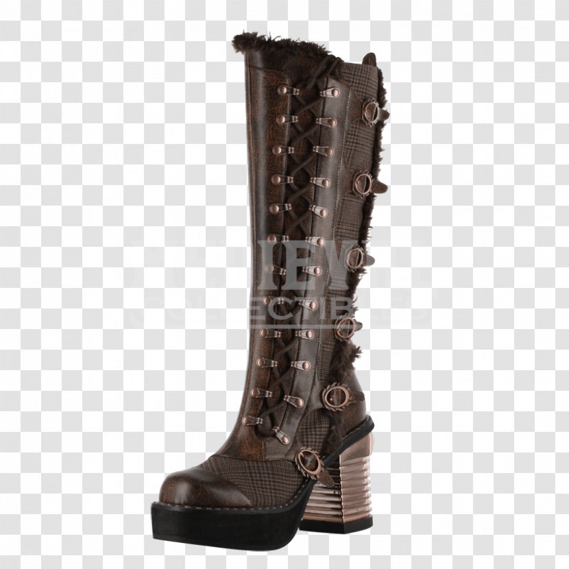 Riding Boot Shoe Knee-high Steampunk - Fashion Transparent PNG