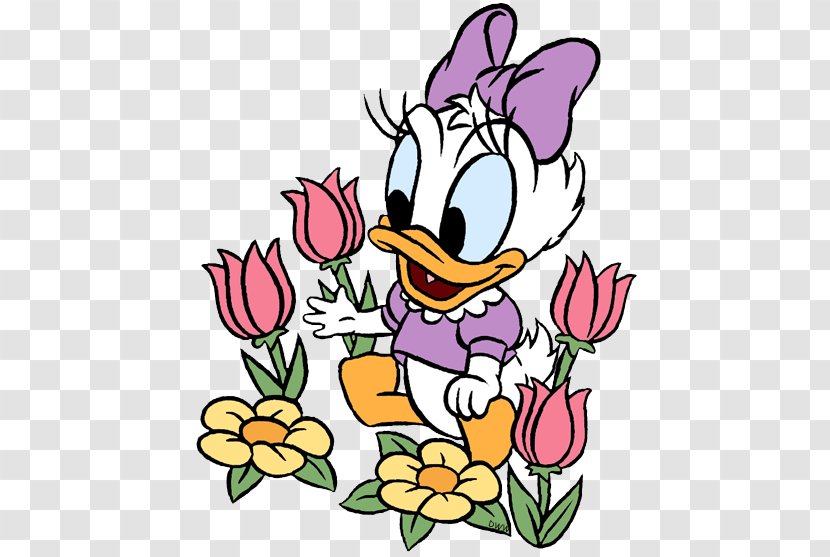 Daisy Duck Donald Mickey Mouse Minnie Winnie The Pooh - Floristry - Disney Plants Cliparts Transparent PNG