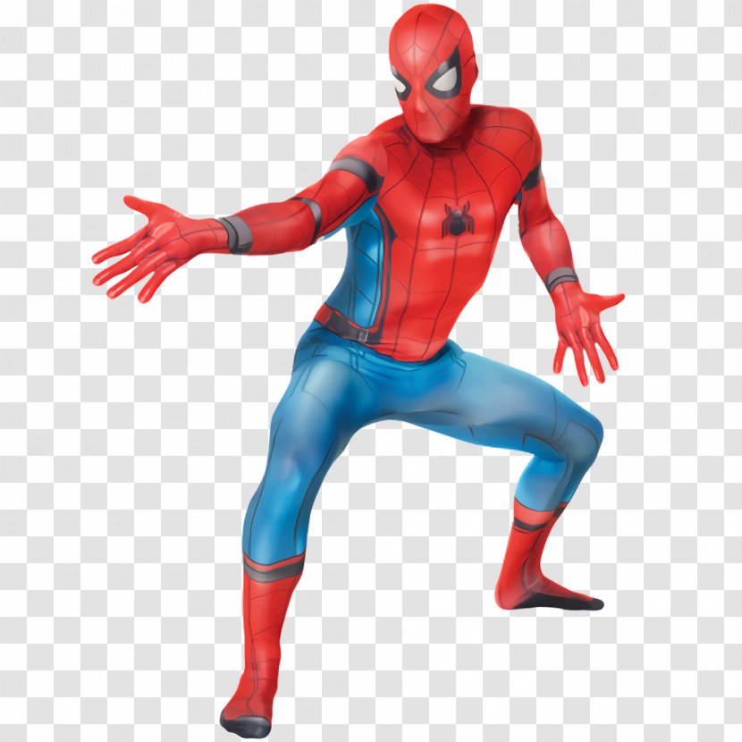 Spider-Man Captain America Morphsuits Costume Fancy Dress - Action Figure - Spiderman Transparent PNG
