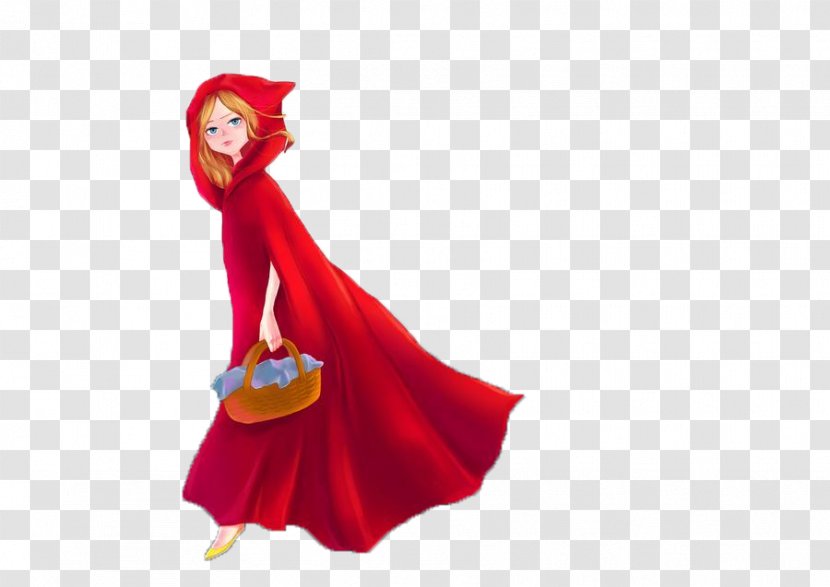 Grimms Fairy Tales Big Bad Wolf Little Red Riding Hood Andersens - Art - Andersen Tale Cap Transparent PNG