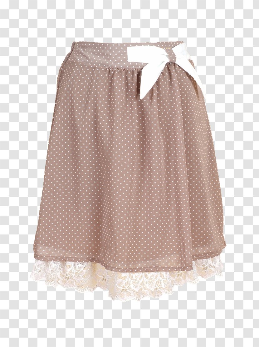 Polka Dot Skirt Waist Dress - Day Transparent PNG