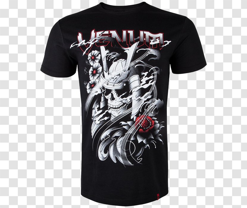 T-shirt Venum Hoodie Top - Clothing Sizes - Skull Samurai Transparent PNG