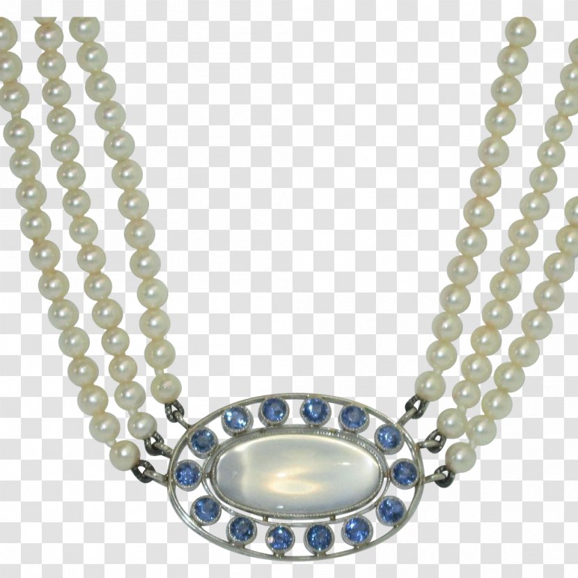 Pearl Locket Necklace Jewellery Silver - Platinum Transparent PNG