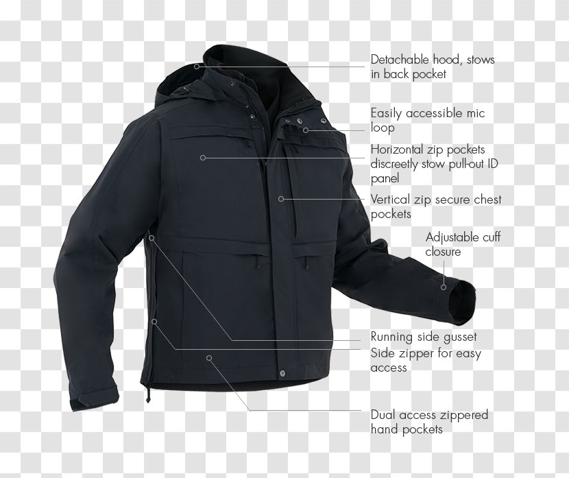 Hoodie Shell Jacket Polar Fleece - 511 Tactical Transparent PNG