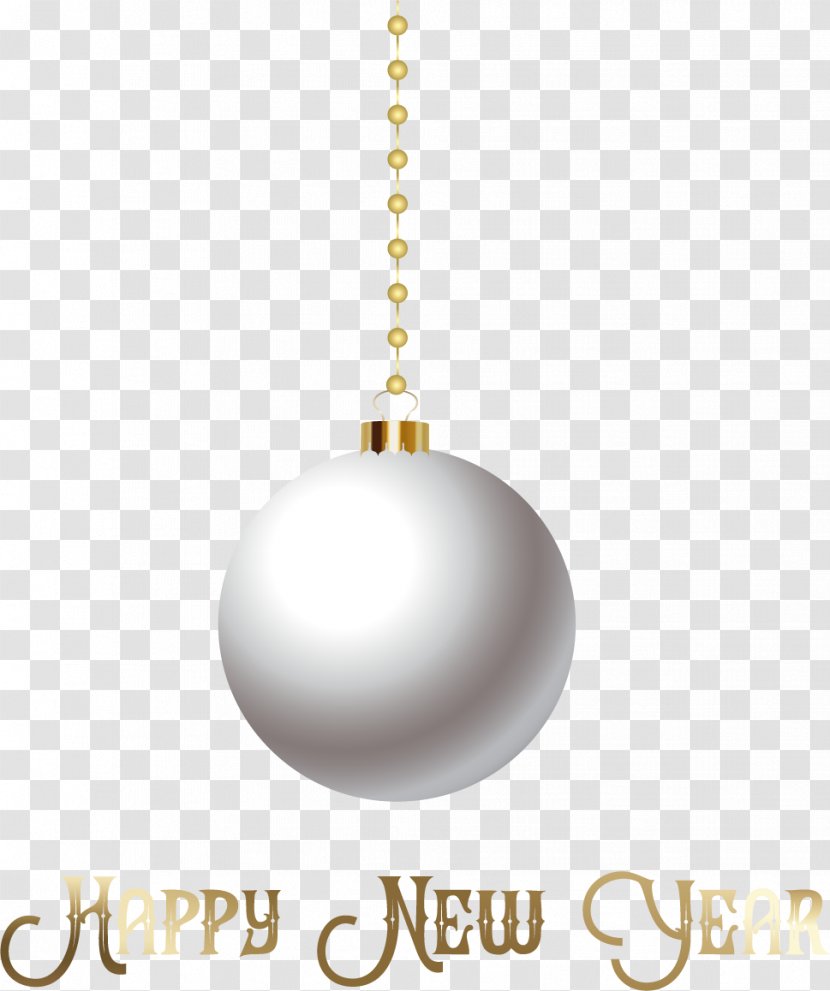 Light White - Sphere - High-gloss Holiday Ball Ornaments Transparent PNG