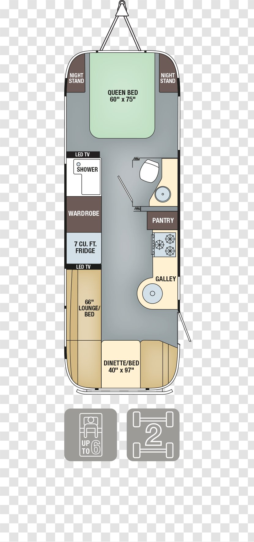 Caravan Campervans Airstream Gross Vehicle Weight Rating - Axle - Bed Plan Transparent PNG