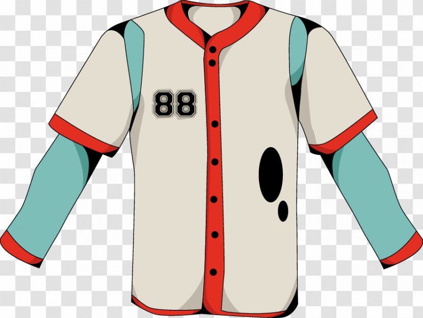 T-shirt Clothing Jacket Pattern - Sportswear - Hand-painted Baseball Shirt Transparent PNG