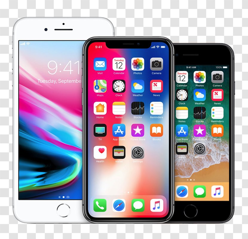 IPhone 8 Plus 7 5 X 6S - Feature Phone - Iphone Apple Transparent PNG