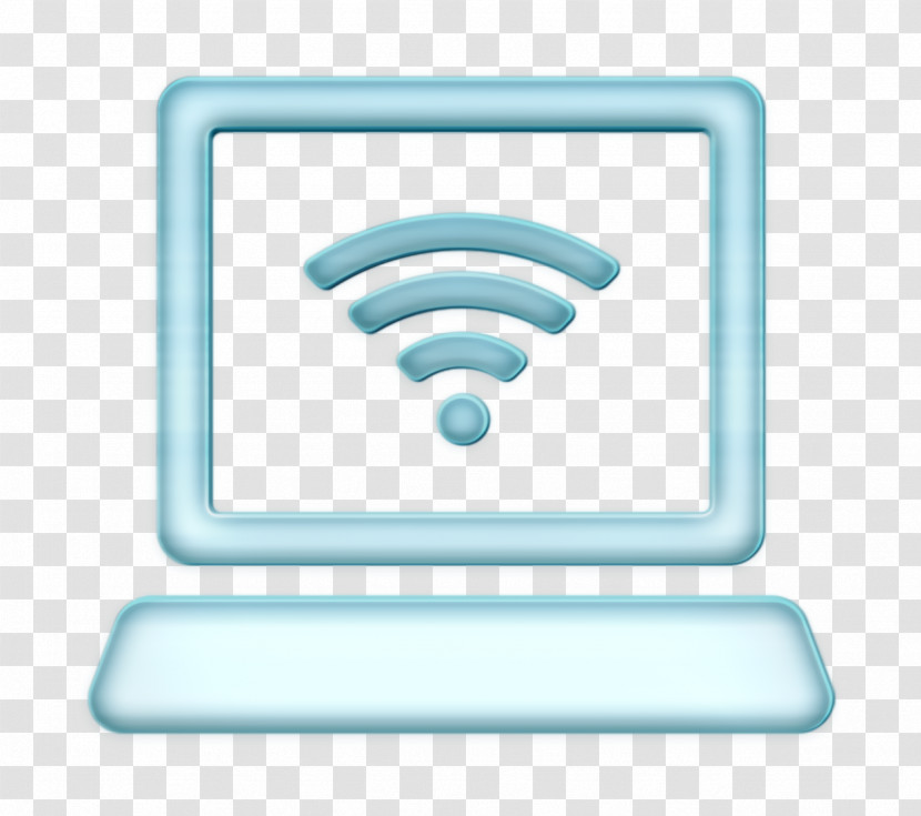 Computer With WiFi Signal Icon Wifi Icon Computer Icon Transparent PNG