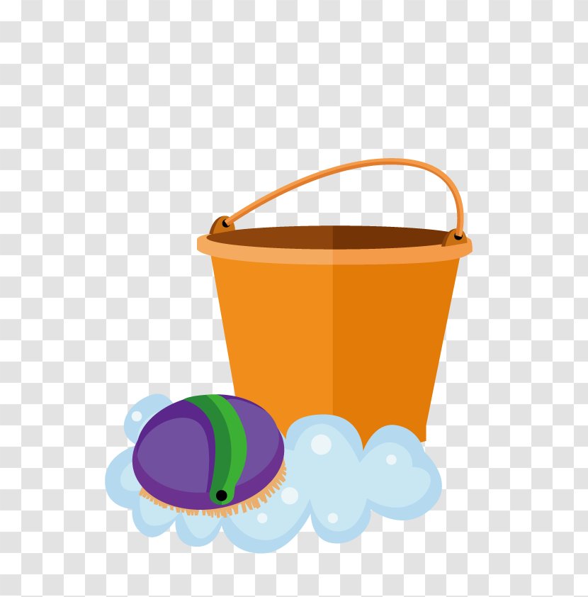 Cleaning Cleaner Maid Service Bucket - Green - Vector Transparent PNG