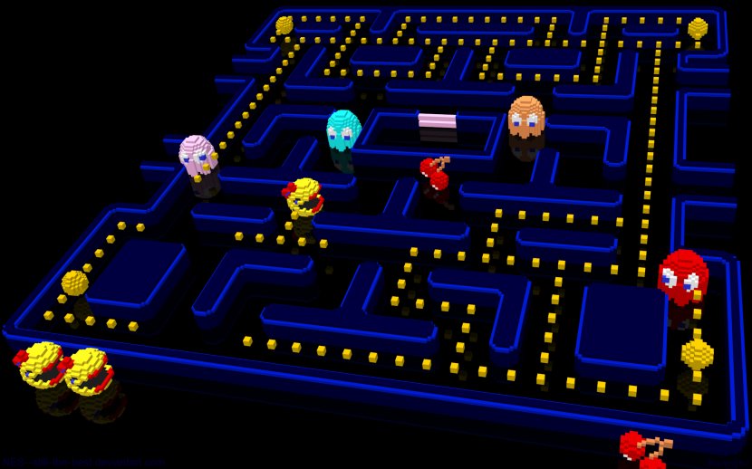Ms. Pac-Man 2: The New Adventures 256 Desktop Wallpaper - Maze - Pac Man Transparent PNG