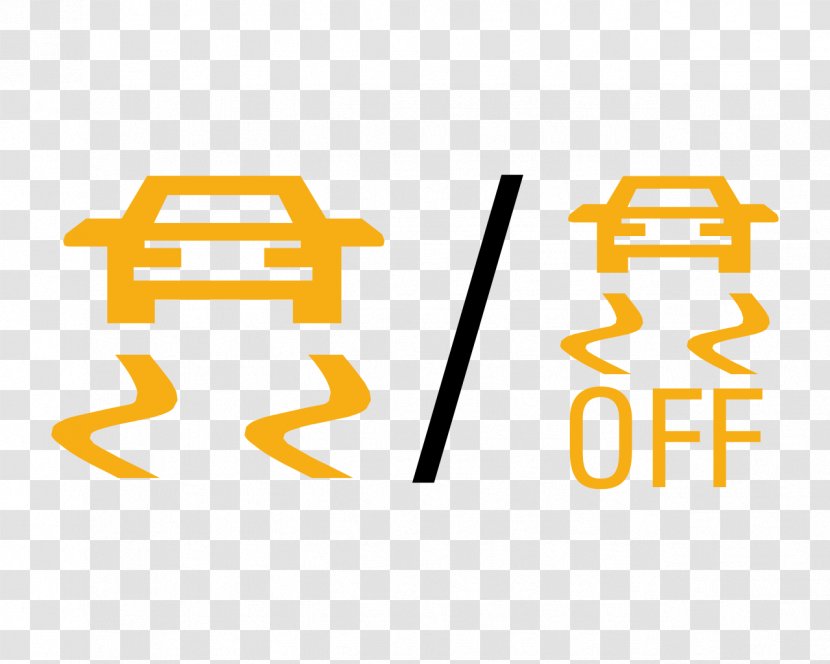 Car Traction Control System Vehicle Tire - Yellow - Warning Lights Transparent PNG