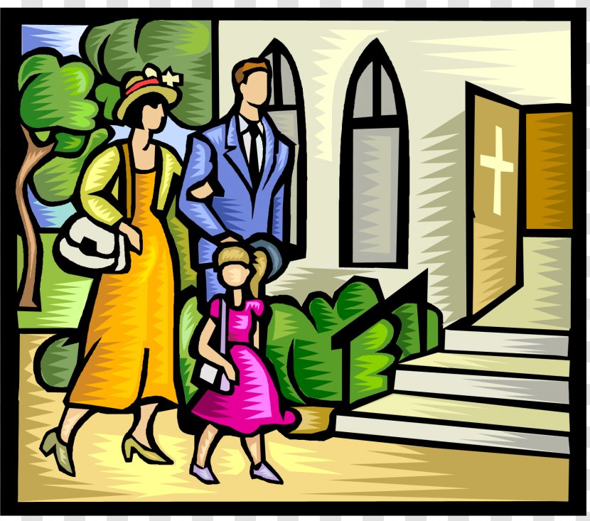 Family Community Clip Art - Cartoon - Church Activities Cliparts Transparent PNG