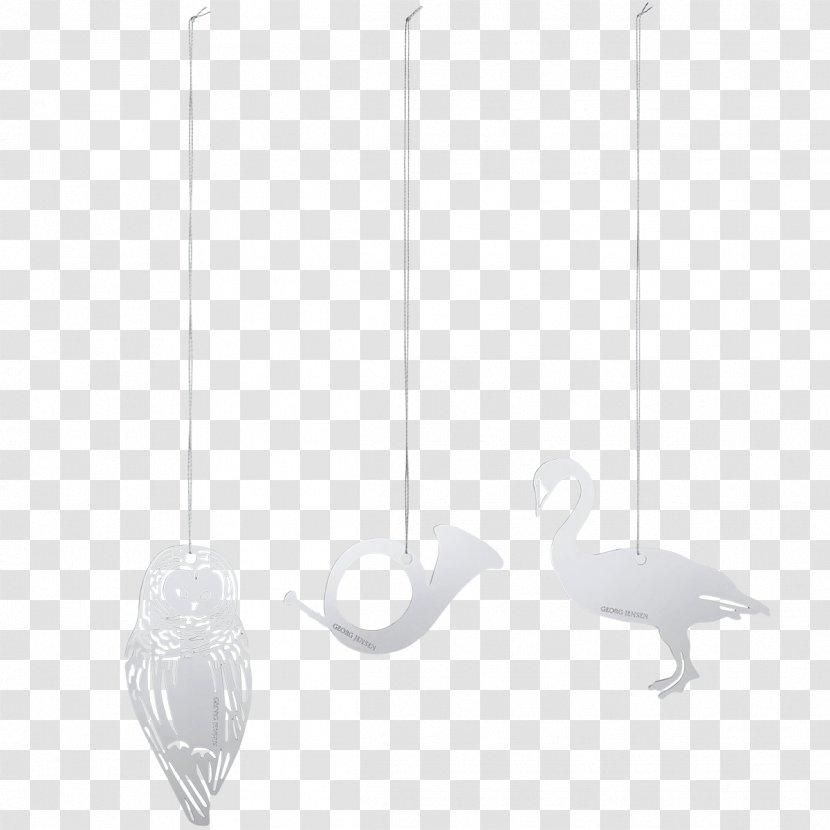 Feather Goose Cygnini Duck Bird - Black And White - Georg Jensen Transparent PNG
