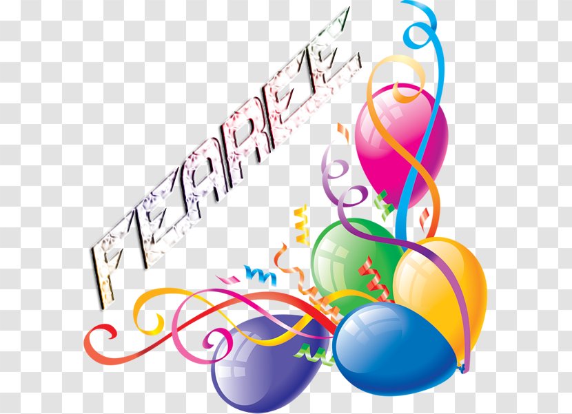 Balloon Birthday Party Clip Art - Text Transparent PNG