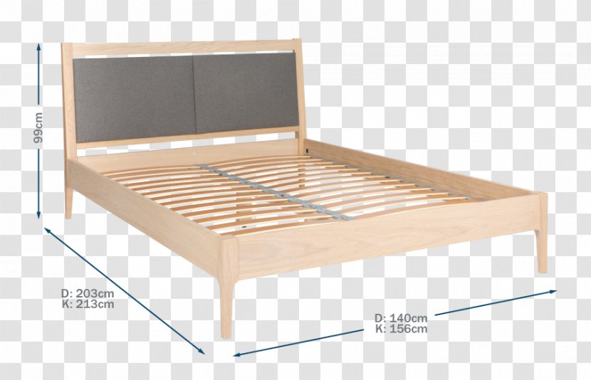Bed Frame Headboard Couch Mattress - Textile - King Size Transparent PNG