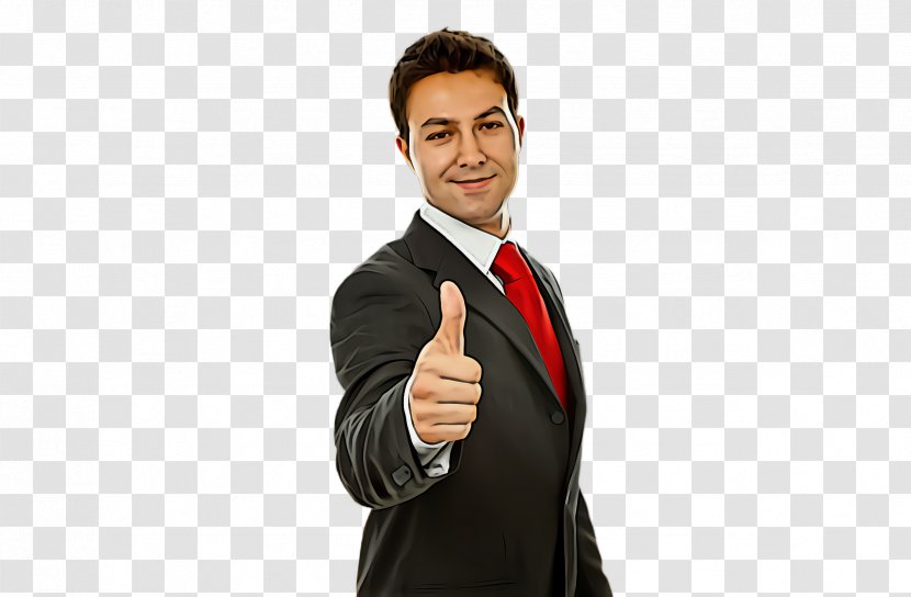 Suit Gesture Formal Wear White-collar Worker Businessperson - Whitecollar - Tie Thumb Transparent PNG