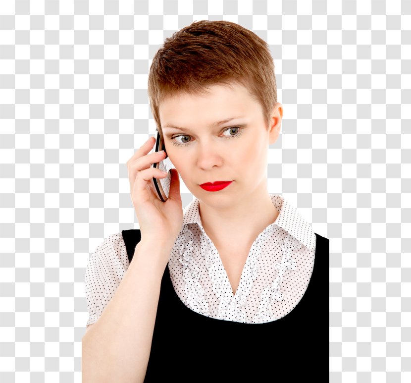 IPhone Telephone Woman Businessperson - Flower - Iphone Transparent PNG