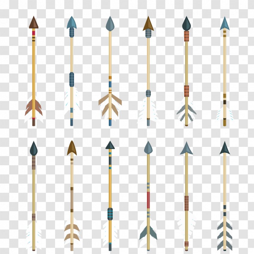 Arrow Feather - Drawing - Bow Transparent PNG
