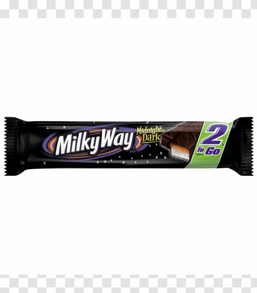 Chocolate Bar Milky Way Midnight Malted Milk Mars - Dark Transparent PNG