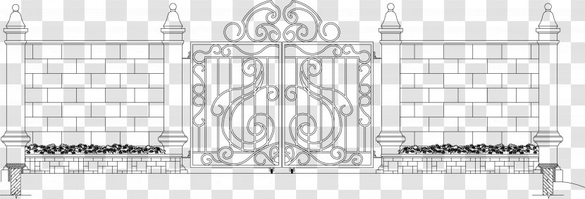 Iron Architecture Facade - Structure - Cell Vector Gate Material Transparent PNG