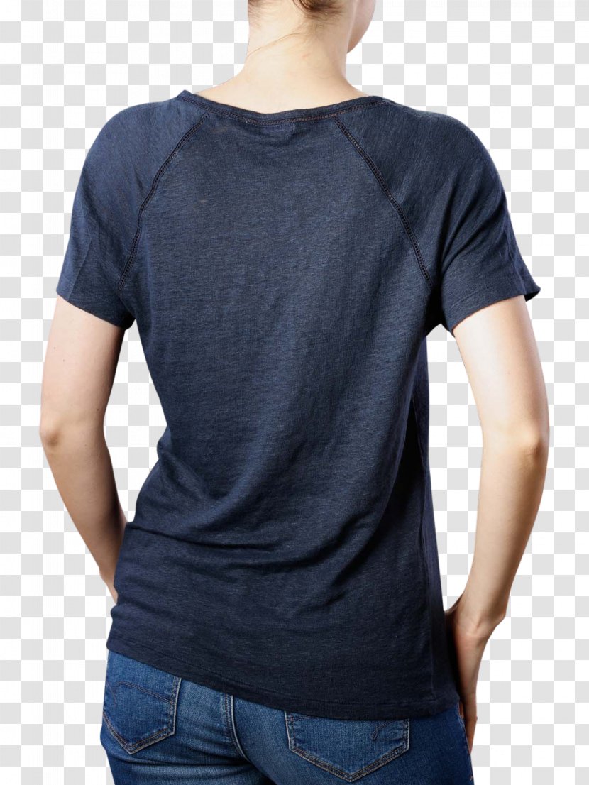 T-shirt Shoulder - Blue Transparent PNG