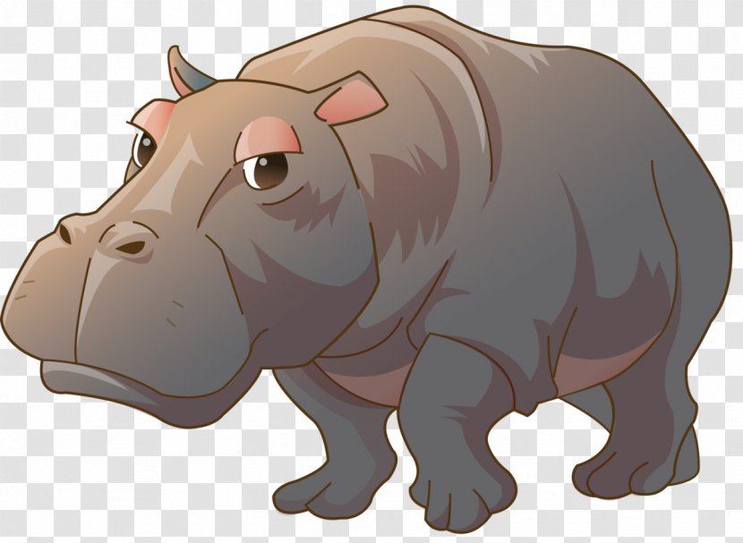 Hippopotamus Painting Kinder Happy Hippo - Bear Transparent PNG