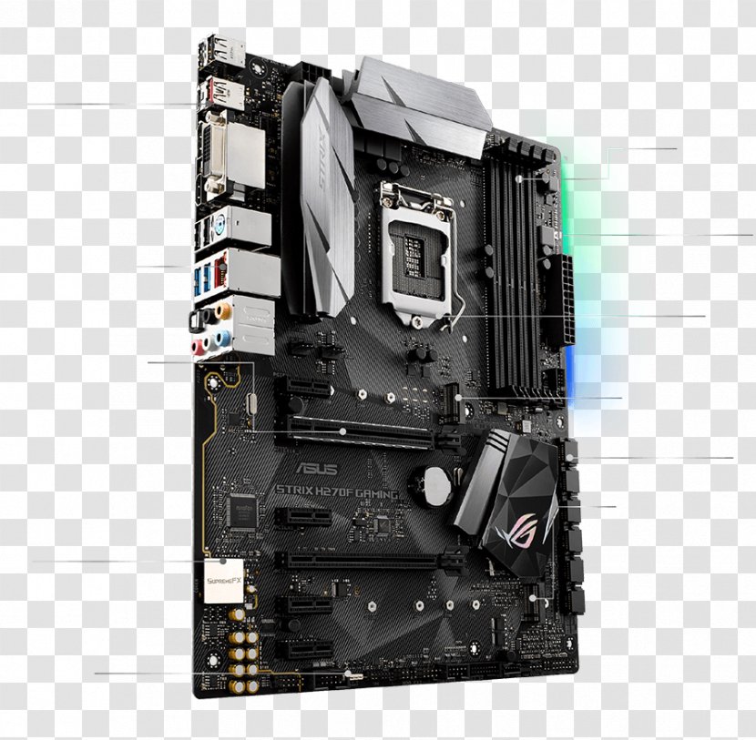 Intel LGA 1151 ASUS ROG MAXIMUS IX HERO Motherboard ATX - Microatx Transparent PNG