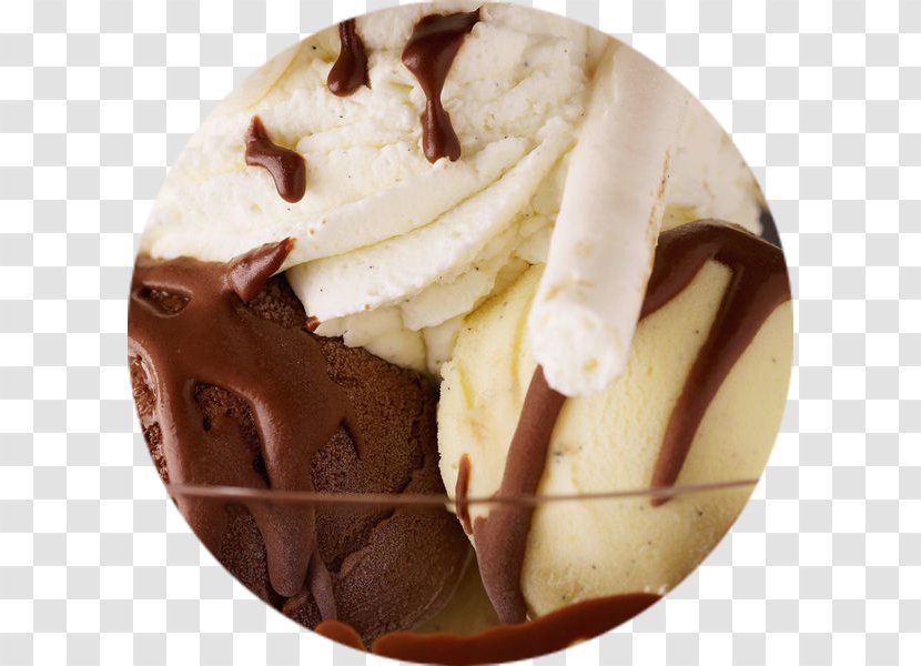 Gelato Dame Blanche Chocolate Ice Cream Sundae - Frozen Dessert Transparent PNG