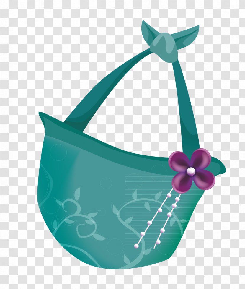 Shopping Bag - Blue Ribbon Transparent PNG