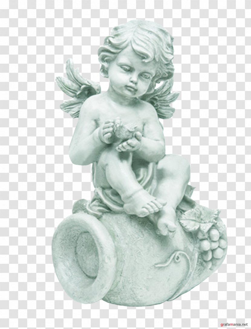 Classical Sculpture Stone Carving Statue Figurine - Supernatural - Angel Transparent PNG