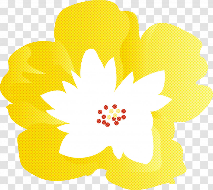 Yellow Petal Flower Plant Wildflower Transparent PNG