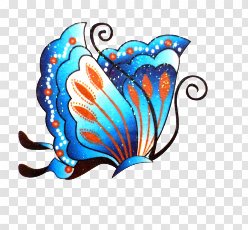 Butterfly Illustration - Moths And Butterflies - Blue Transparent PNG