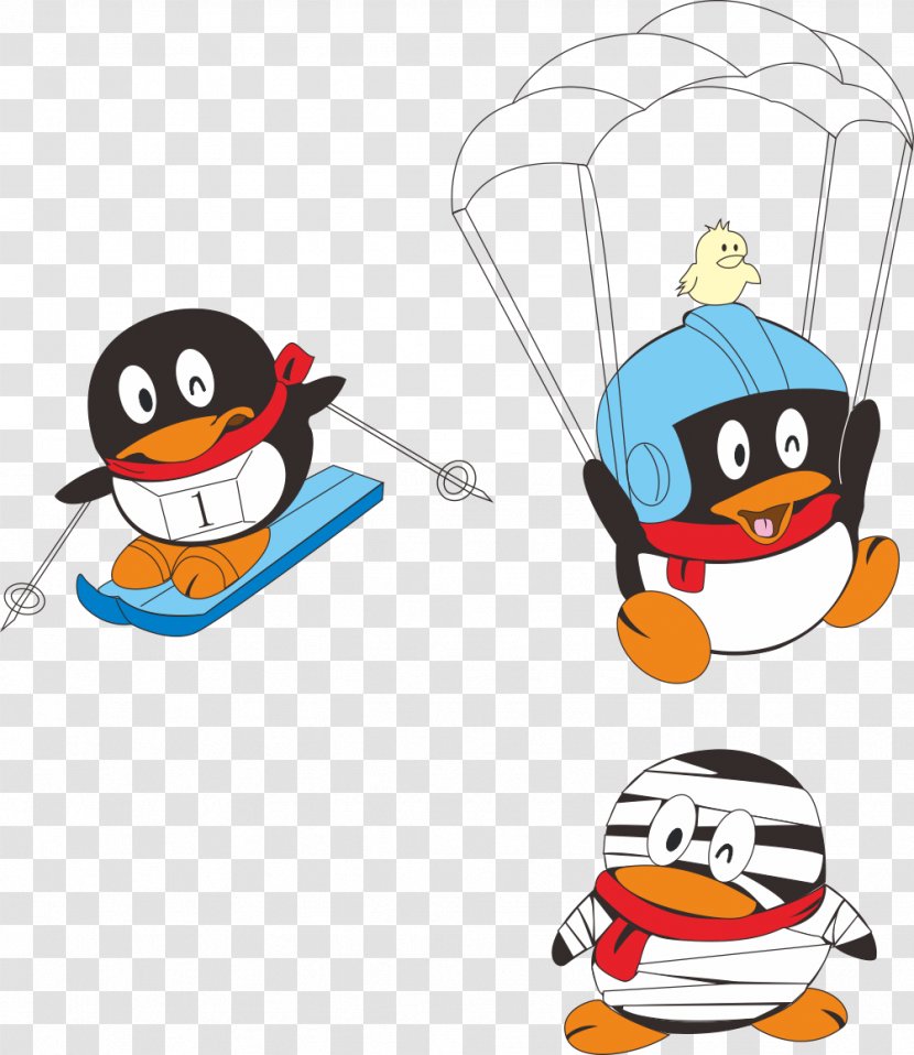 Penguin Clip Art - Vertebrate - Cute Penguins Transparent PNG