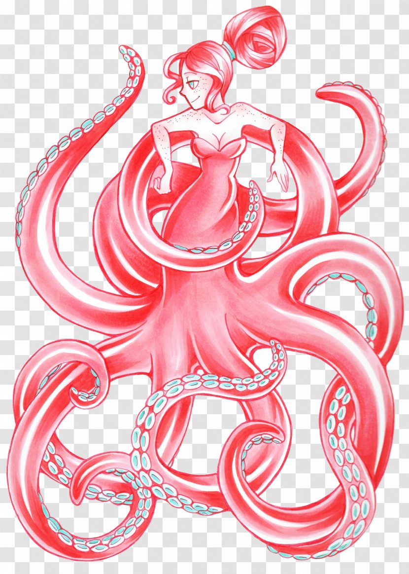 Octopus Clip Art - Drawing - Fictional Character Transparent PNG
