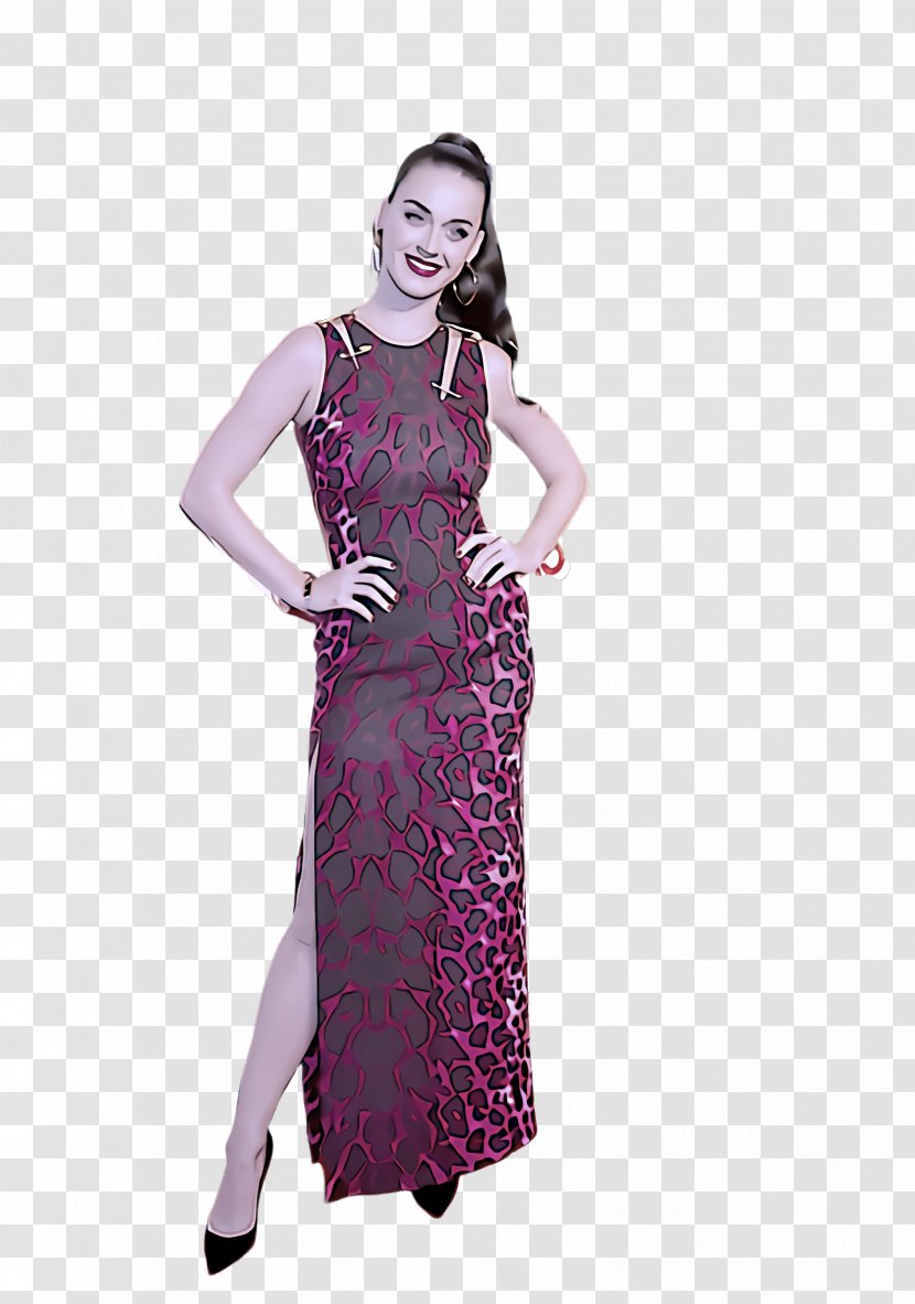 Clothing Purple Dress Violet Fashion Model - Formal Wear - Day Transparent PNG