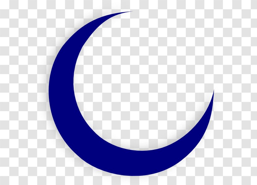 Crescent Clip Art Image Moon Blue - Electric - Prim Button Transparent PNG