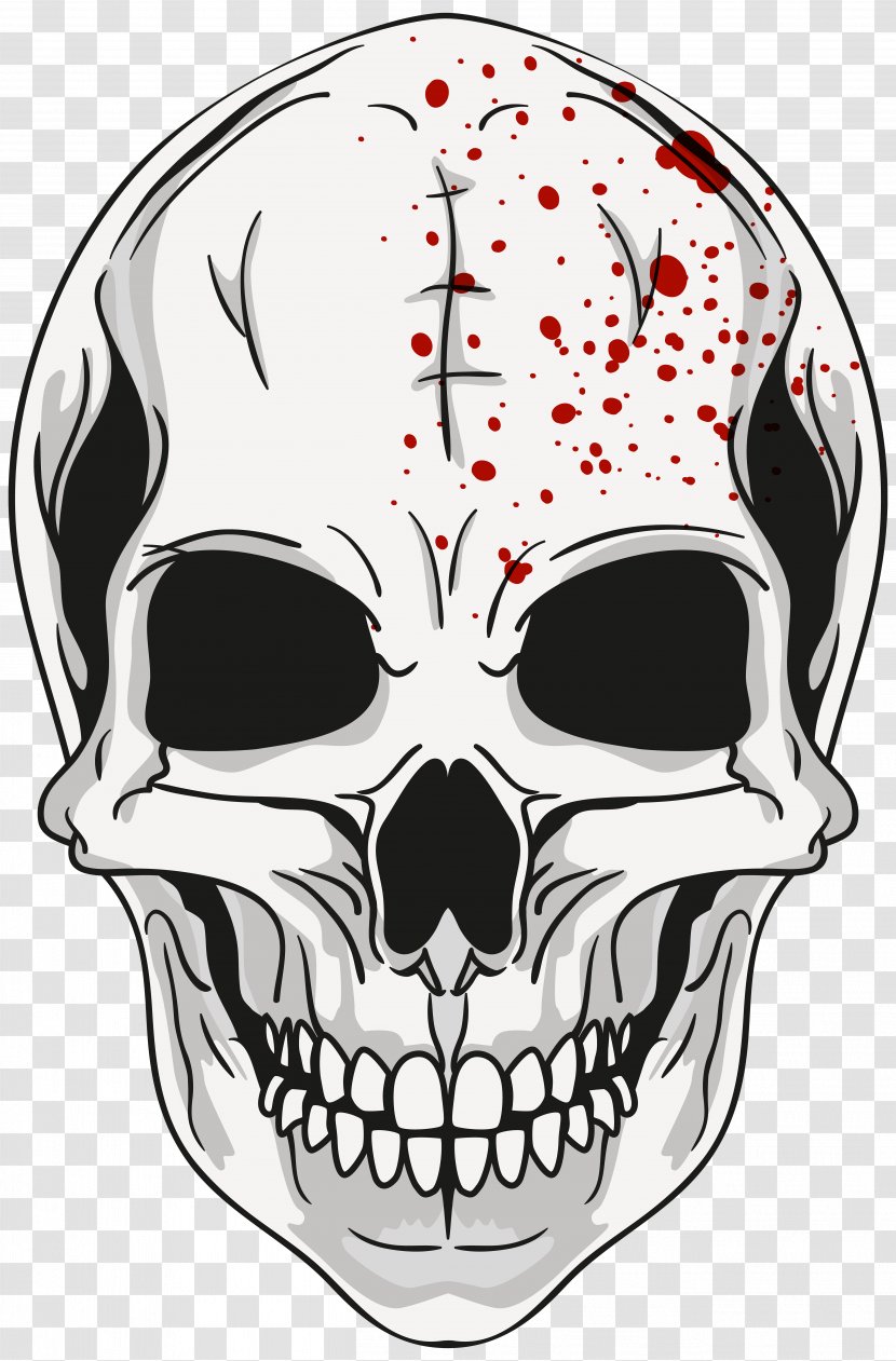 Calavera Skull Clip Art - Halloween Image Transparent PNG