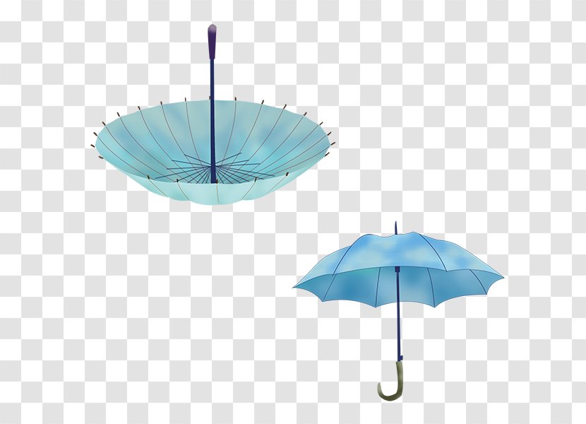 Umbrella Blue - Diagram - Two Umbrellas Transparent PNG