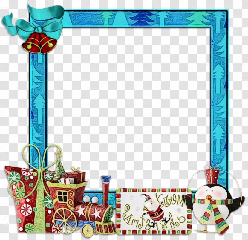Picture Frame - Watercolor - Wet Ink Transparent PNG