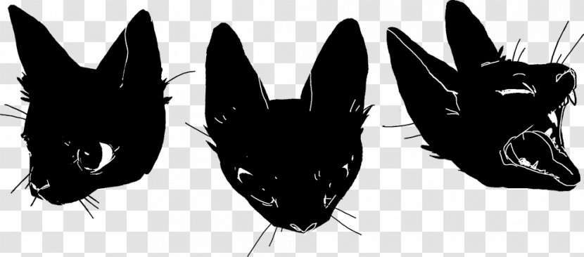 Black Cat Kitten - Invertebrate Transparent PNG