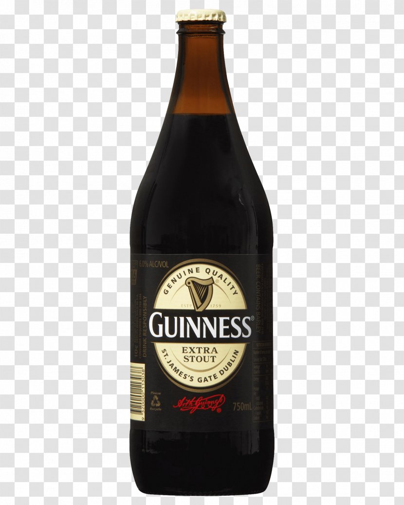Stout Guinness Beer Bottle Ale - Alcoholic Drink Transparent PNG