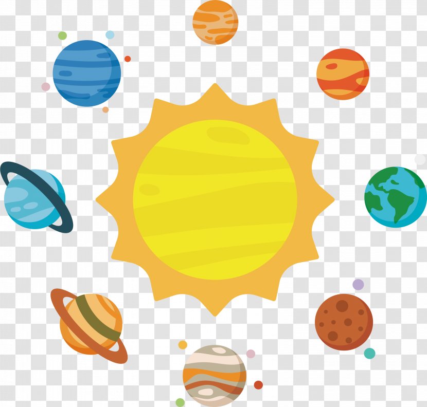 Solar System Planet Clip Art - Orange - Astronomy Transparent PNG