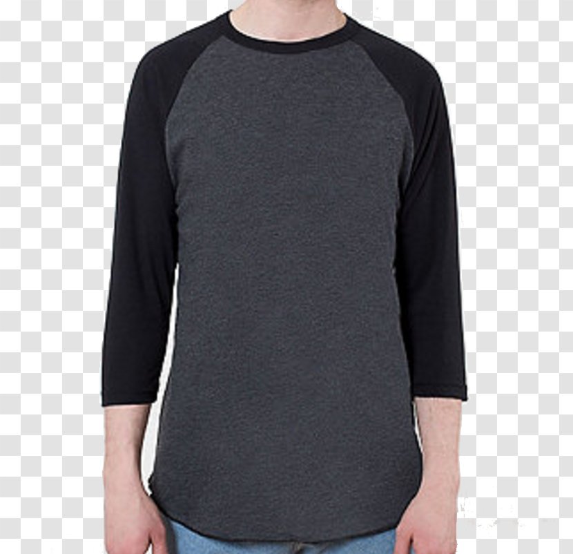 Long-sleeved T-shirt Raglan Sleeve - Black - Everyday Casual Shoes Transparent PNG
