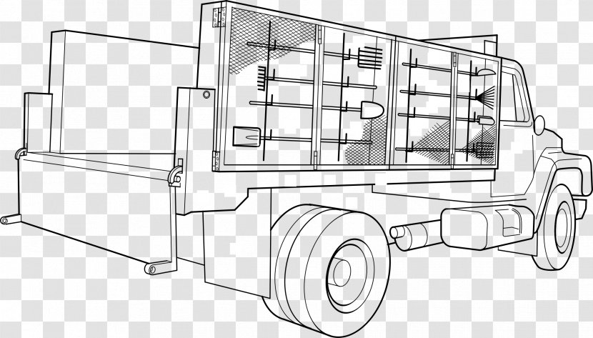 Car Truck Clip Art - Semitrailer - Clipart Transparent PNG