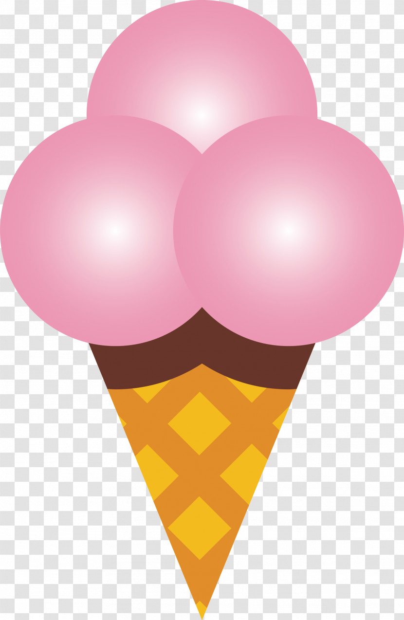Ice Cream Cone Transparent PNG