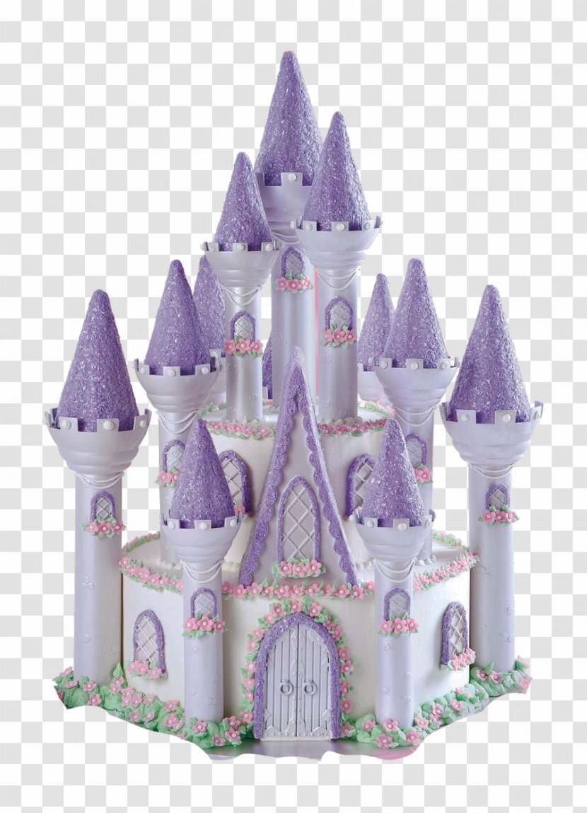 Frosting & Icing Princess Cake Birthday Decorating - Purple - Castle Transparent PNG